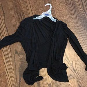 Black juniors cardigan.